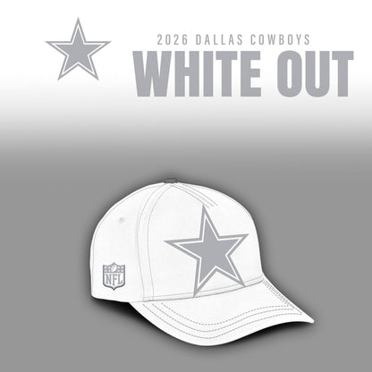 Dallas Cowboys 2026 Winter White Out Combo Hoodie