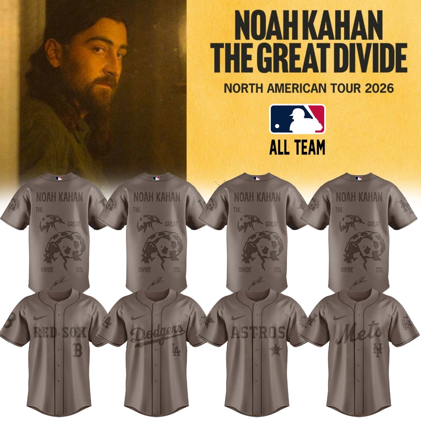 Noah Kahan “The Great Divide: The Last Of The Bugs” Album 2026 Limited Edition Signature – Jersey