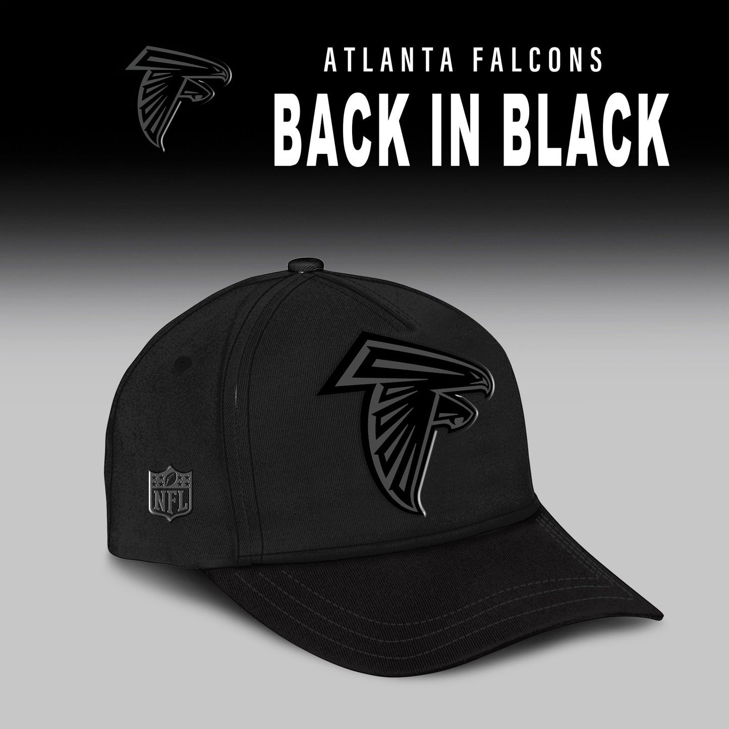 Atlanta Falcons 2025 BACK IN BLACK Combo Hoodie