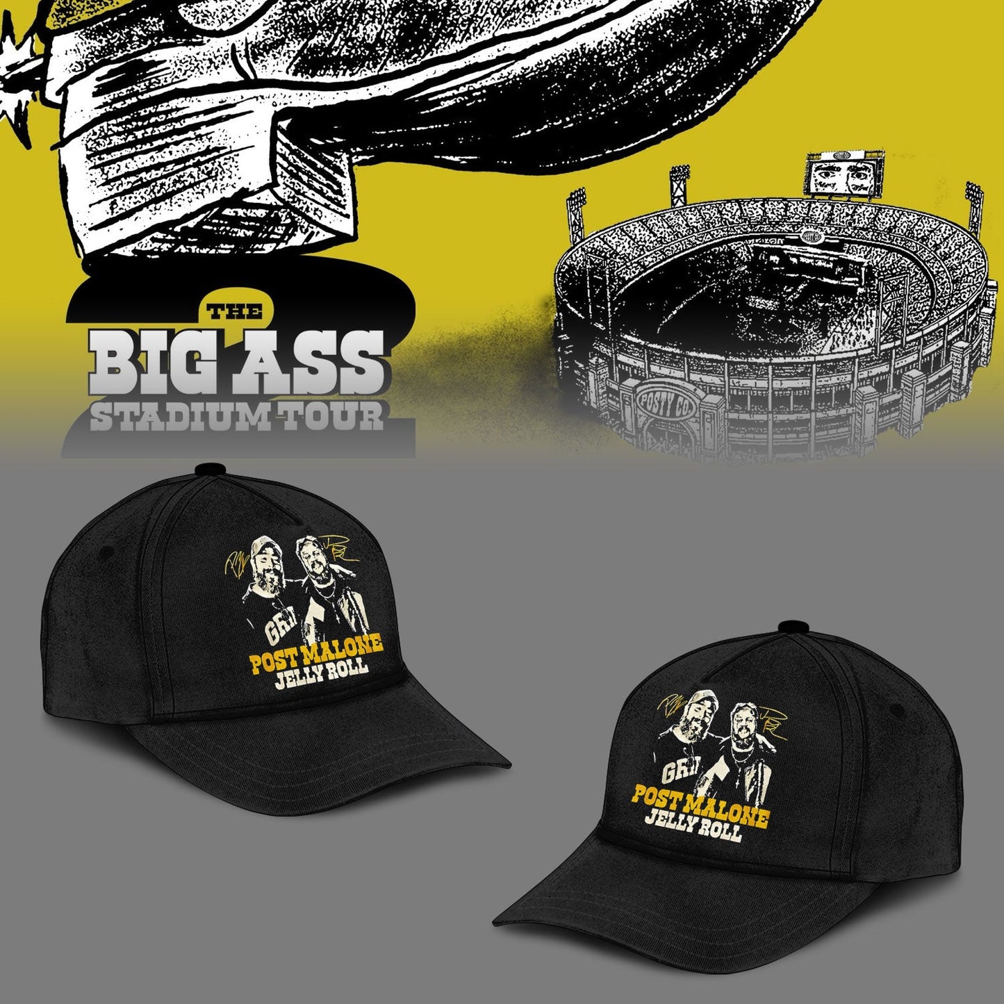 Post Malone THE BIG ASS STADIUM TOUR 2026 Limited Edition shirt