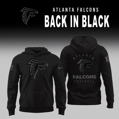 Atlanta Falcons 2025 BACK IN BLACK Combo Hoodie