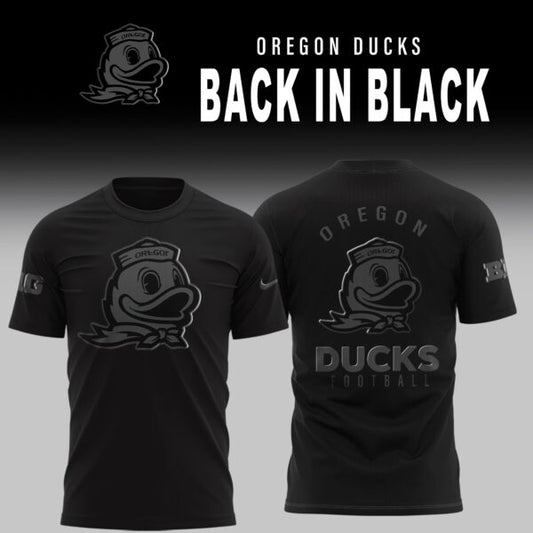 Oregon Ducks 2025 Back in Black Limited Edition T-Shirt