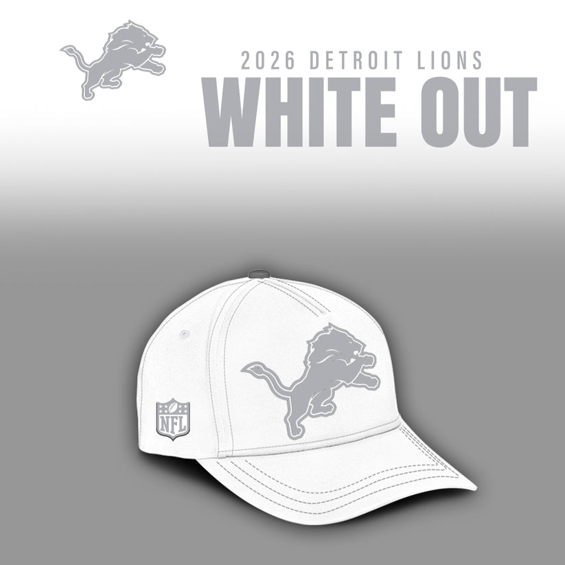 Detroit Lions 2026 Winter White Out Combo Hoodie