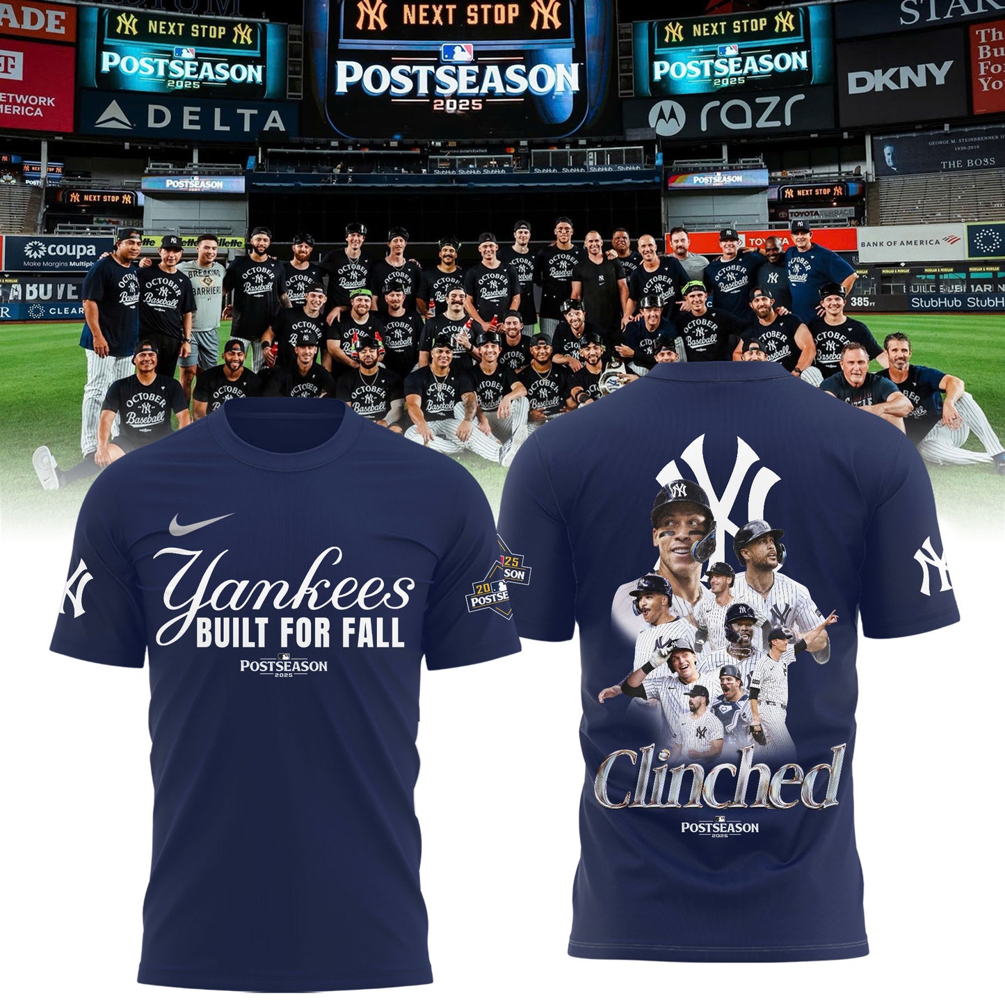 New York Yankees October 2025 Postseason Shirt