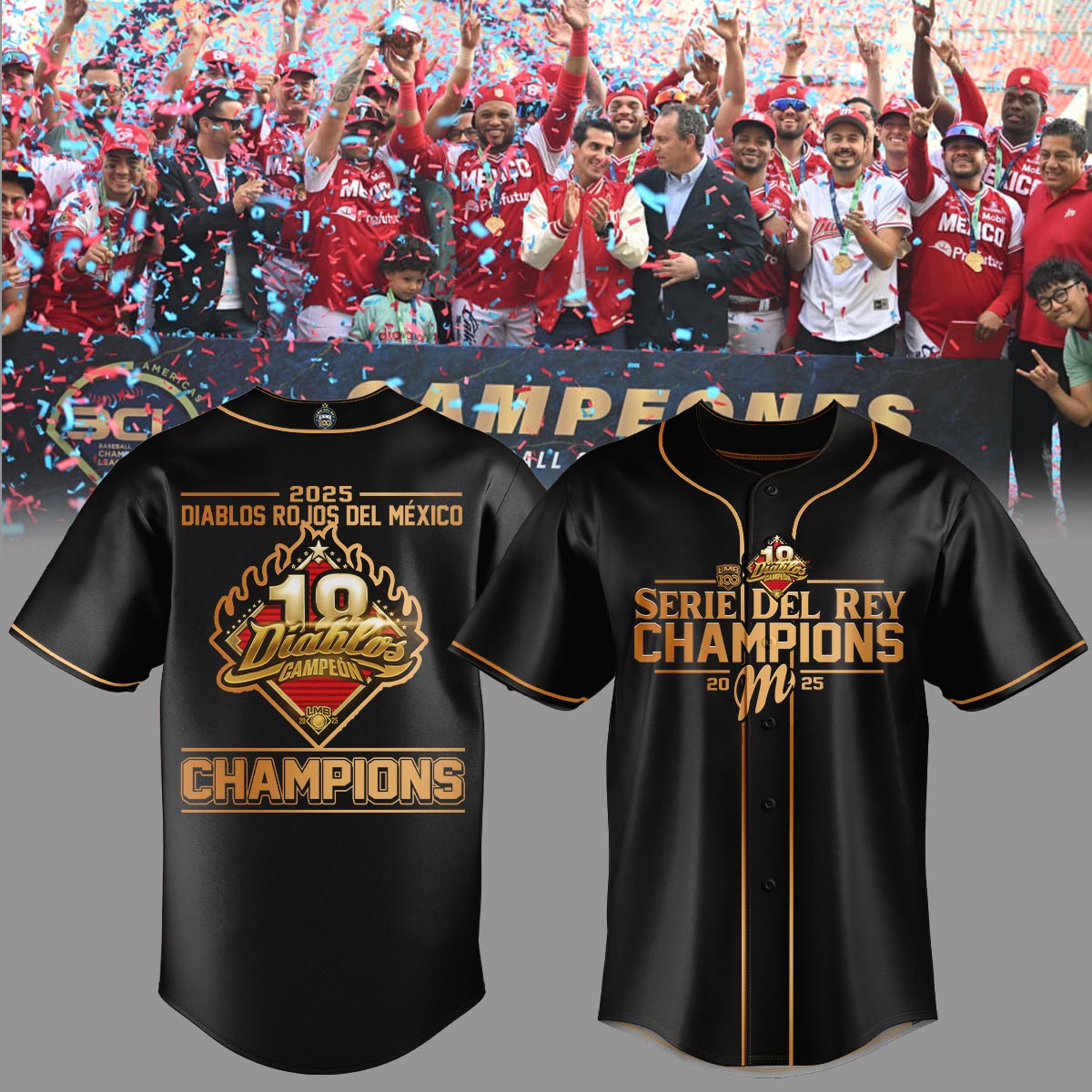 Diablos Rojos del México Campeon Jersey