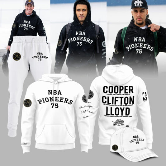 Cleveland Cavaliers 75th Anniversary Cooper Clifton Lloyd Pioneers Limited Edition Hoodie