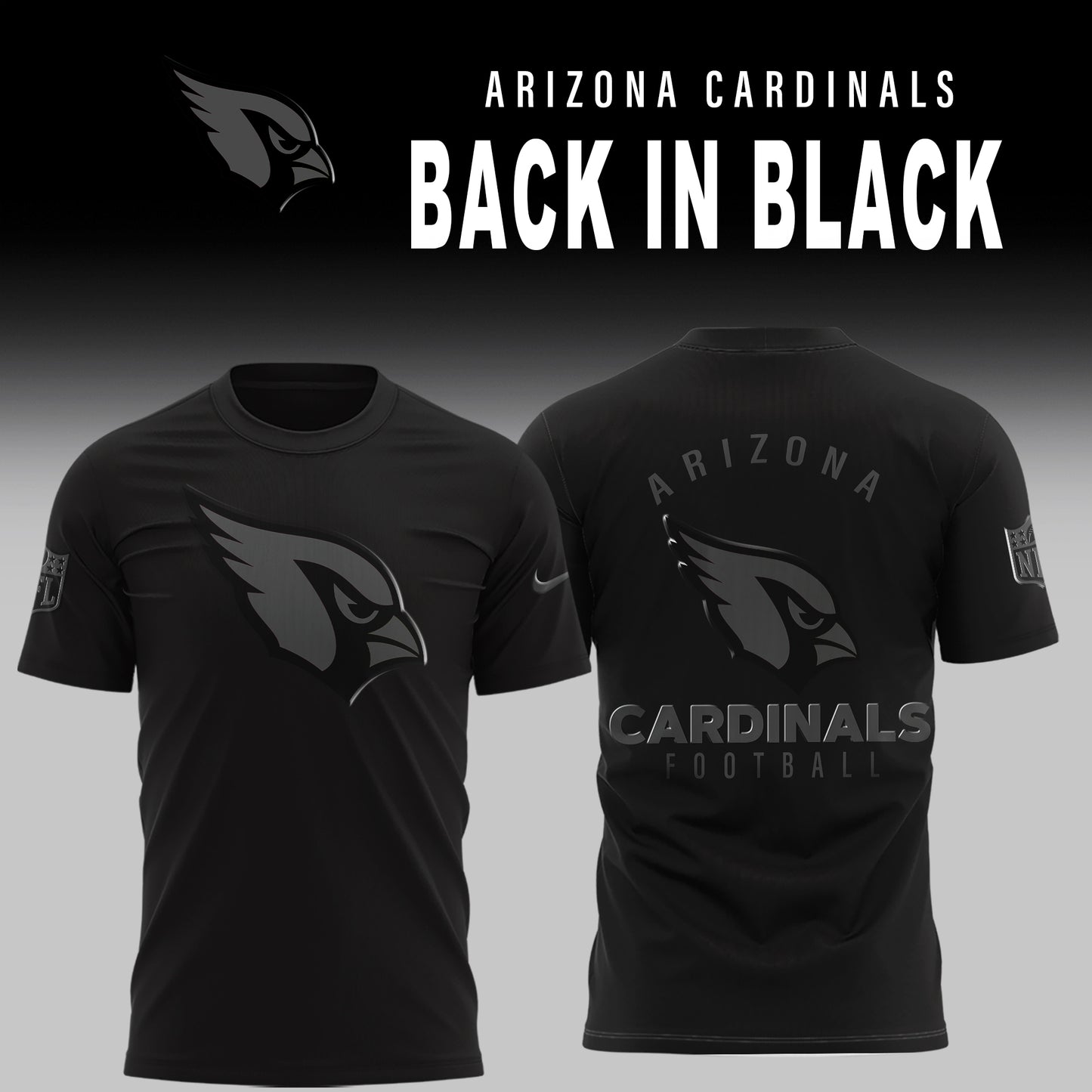 Arizona Cardinals 2025 Back In Black Limited Edition T-Shirt