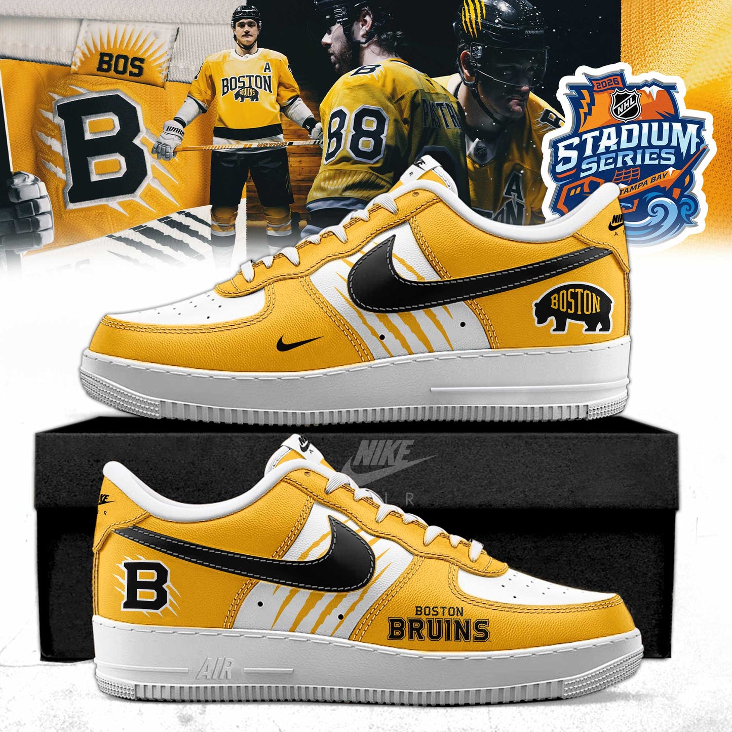 Boston Bruins 2026 Stadium Series AF1 Sneaker