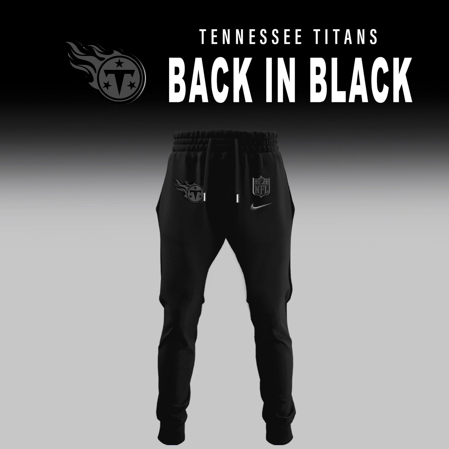Tennessee Titans 2025 Back In Black Limited Edition T-Shirt