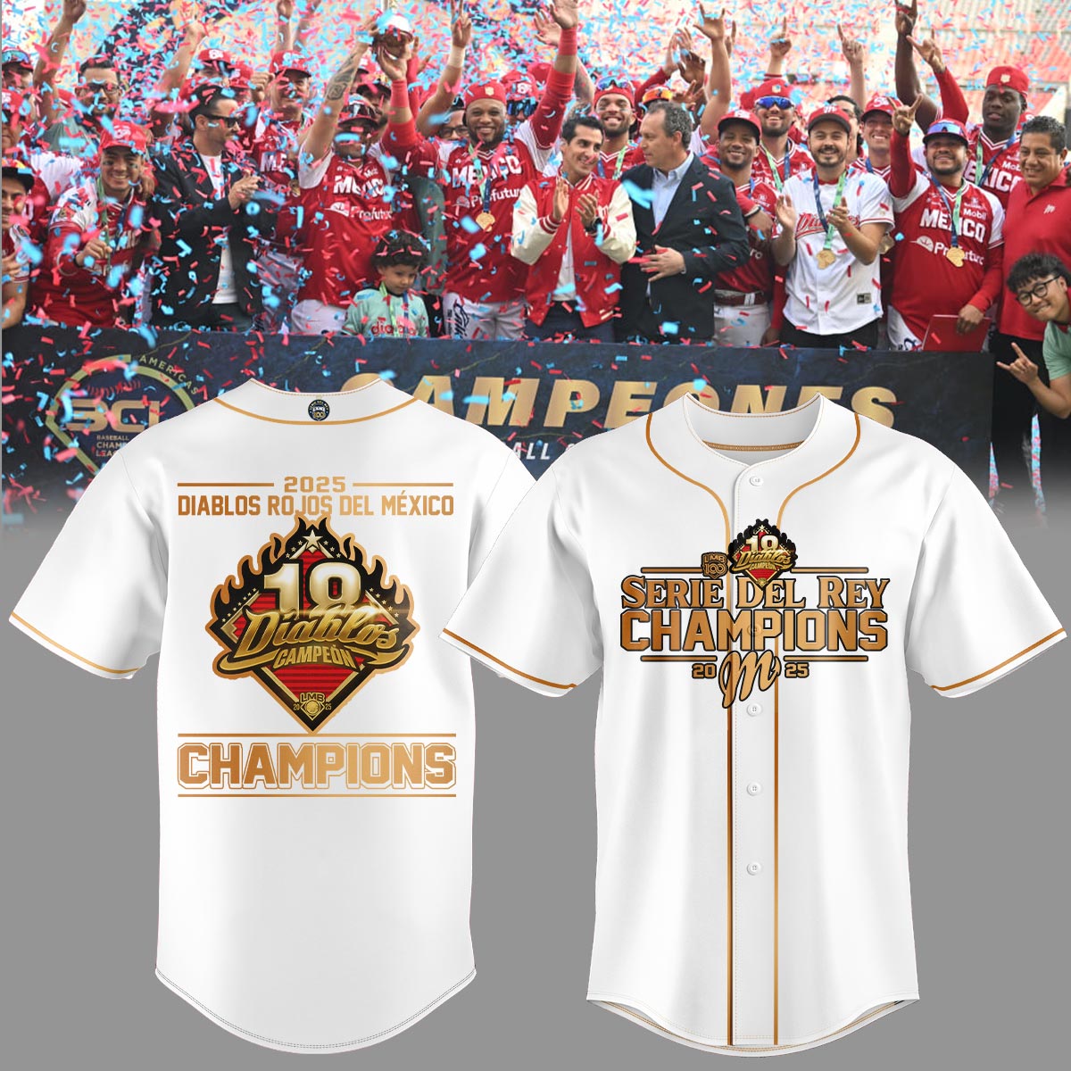 Diablos Rojos del México Campeon Jersey