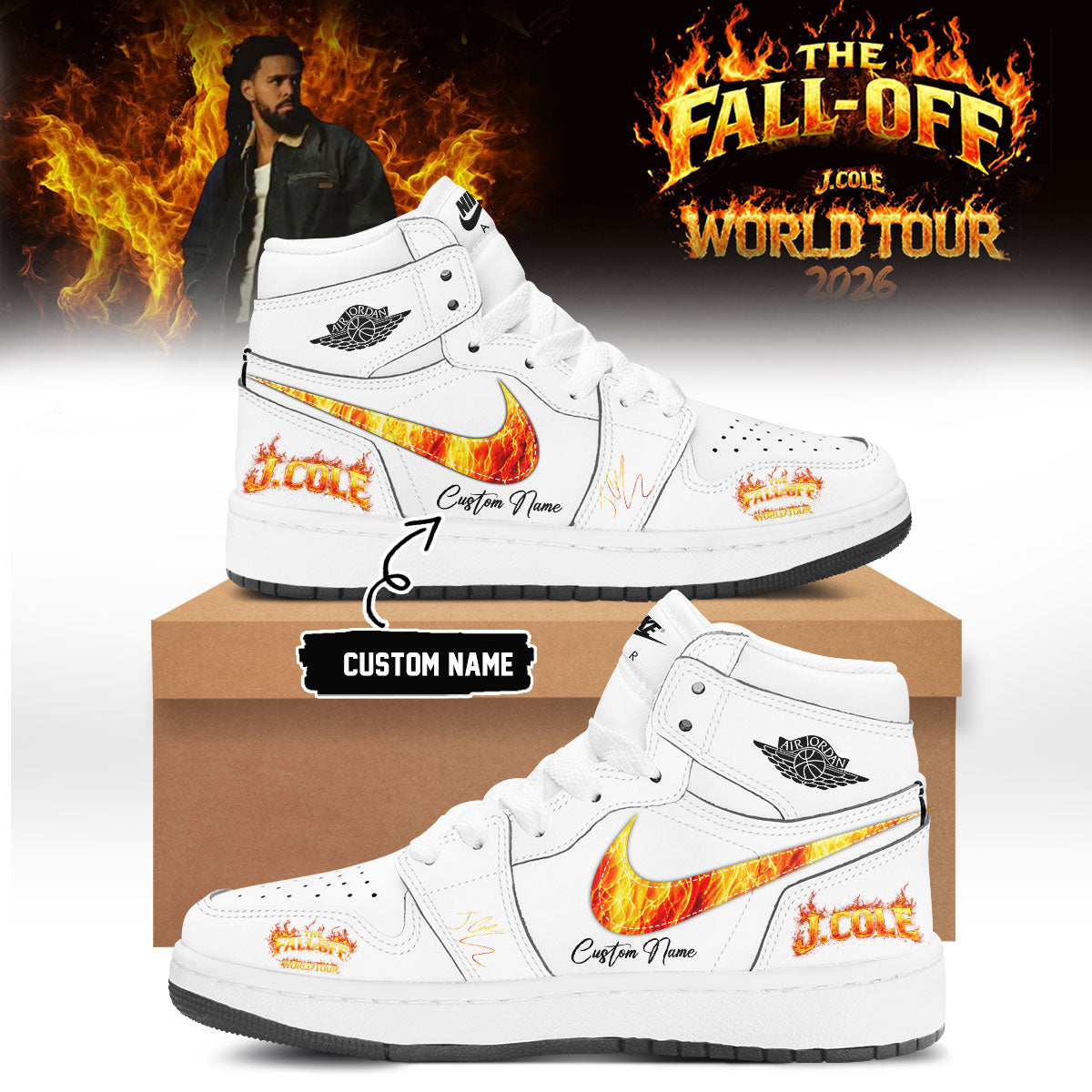 J. Cole – “The Fall-Off Tour” – Limited Edition Signature – Shoes