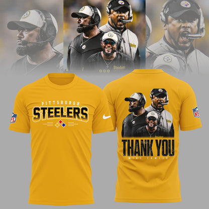 Pittsburgh Steelers Thank you Coach Mike Tomlin Limited Edition Combo T-Shirt