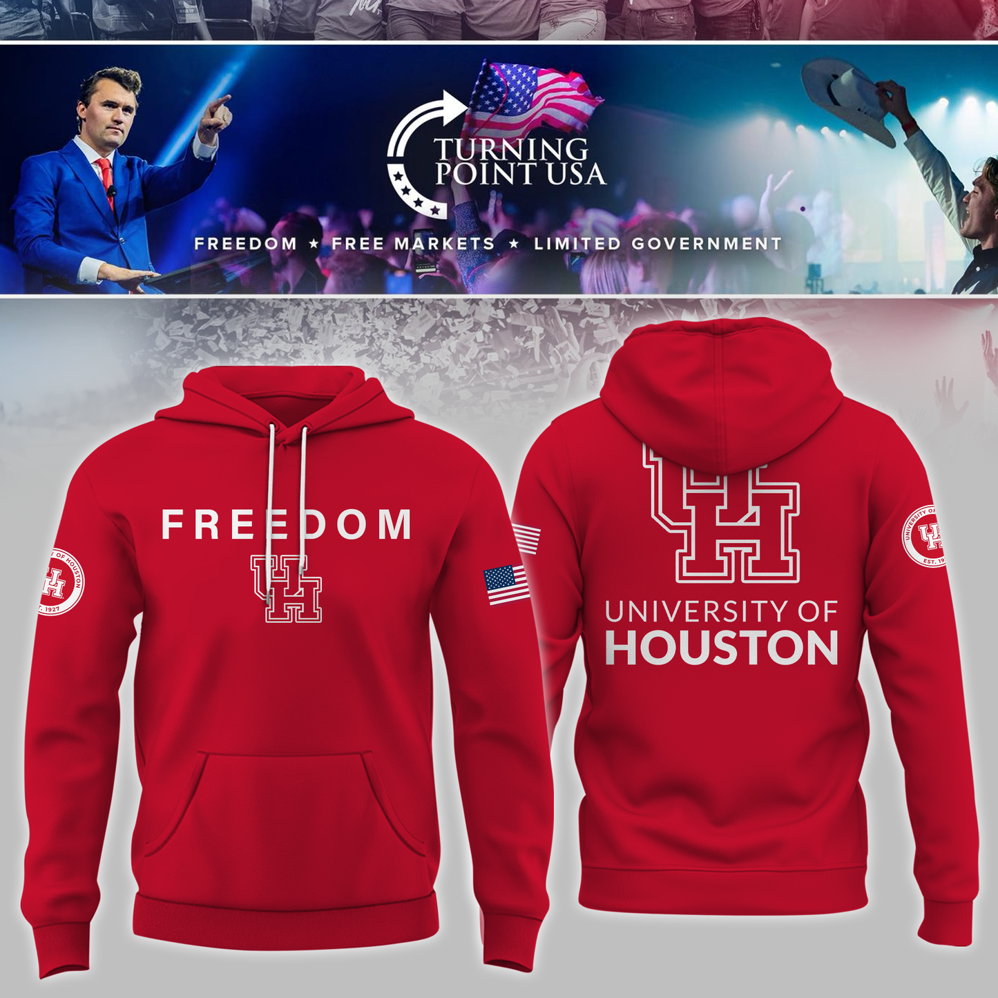 Limited Edition Houston University Freedom Hoodie