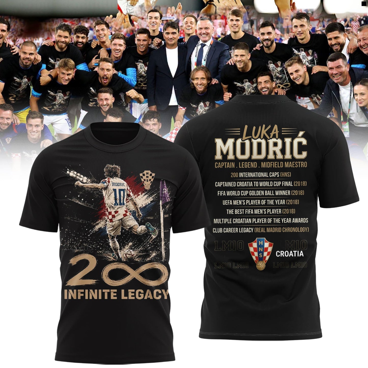 Limited Edition Luka Modrić – Captain. Legend. Midfield Maestro Shirt
