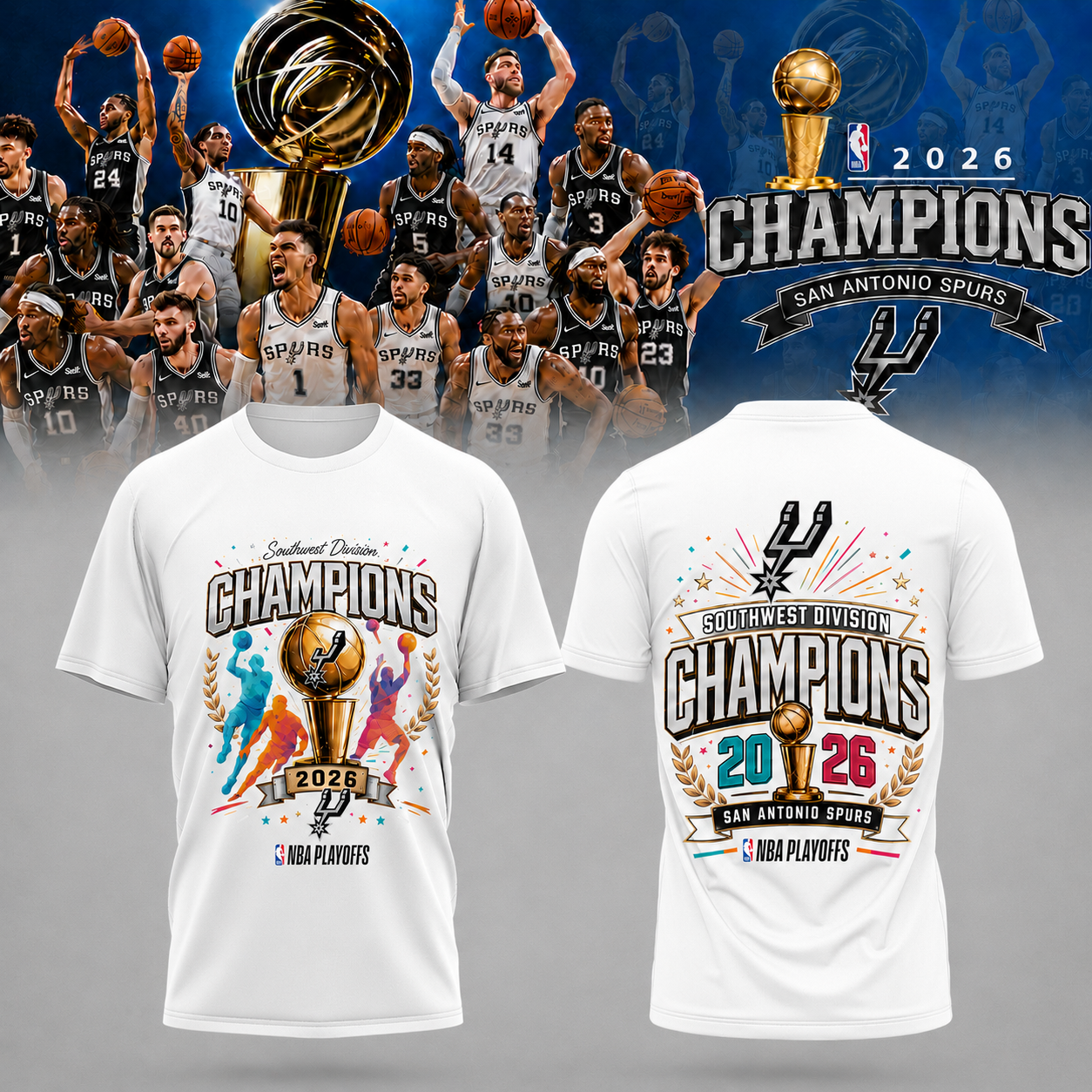 _Spurs 2026 NBA Champions Tee Edition