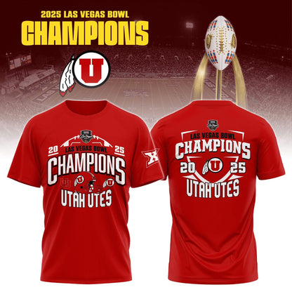 Utah Utes - LAS VEGAS BOWL Champion T-Shirt v2