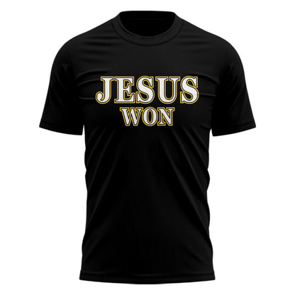 Special Edition Tigers JESUS WON Black TShirt-AB041125503