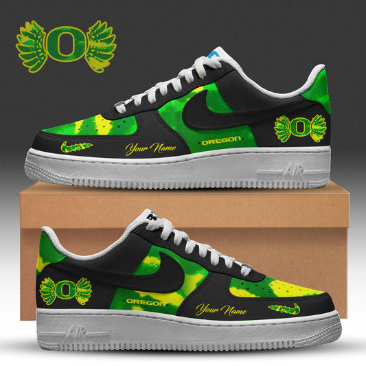 Oregon Ducks 'Tie-Dye Grateful Ducks" 2025-2026 Special Shoes v2