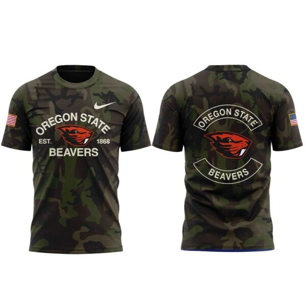 Oregon State Football Military Appreciation Night Combo Shirt