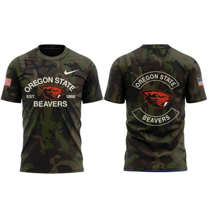 Oregon State Football Military Appreciation Night Combo Shirt