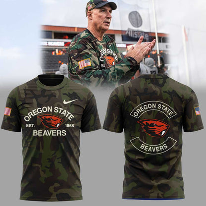 Oregon State Football Military Appreciation Night Combo Shirt