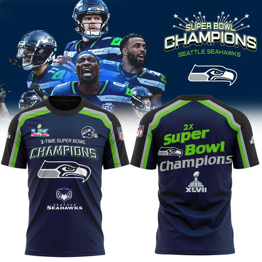 Seattle Seahawks Super Bowl LX Champions Limited Edition T.shirt