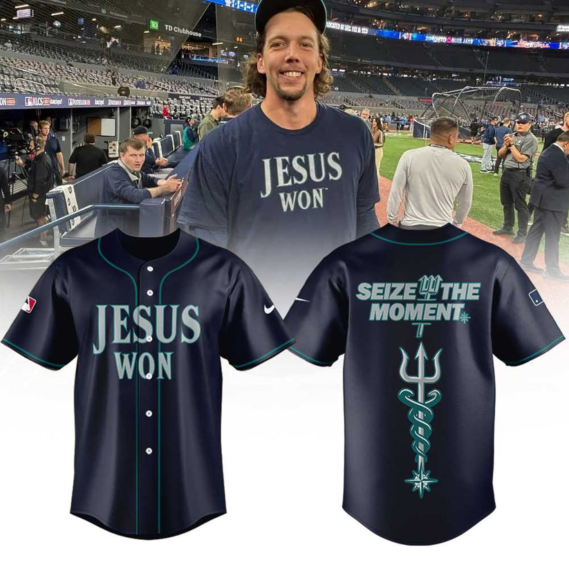 Seattle Mariners Jesus Won Combo Jersey