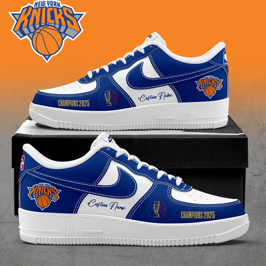 NY Knicks 2025 Champions Custom Name Shoes AF1