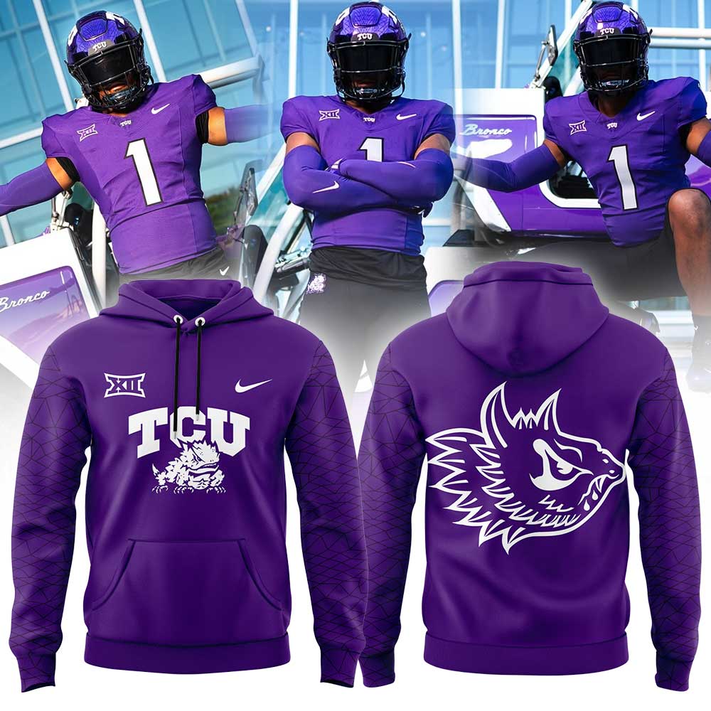 .   TCU The Best Uniform Combo Purple Hoodie