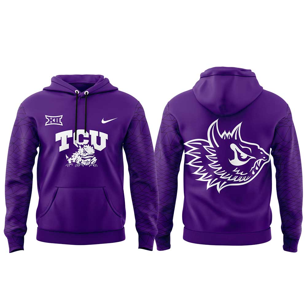 .   TCU The Best Uniform Combo Purple Hoodie