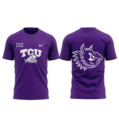 .   TCU The Best Uniform Combo Purple Shirt