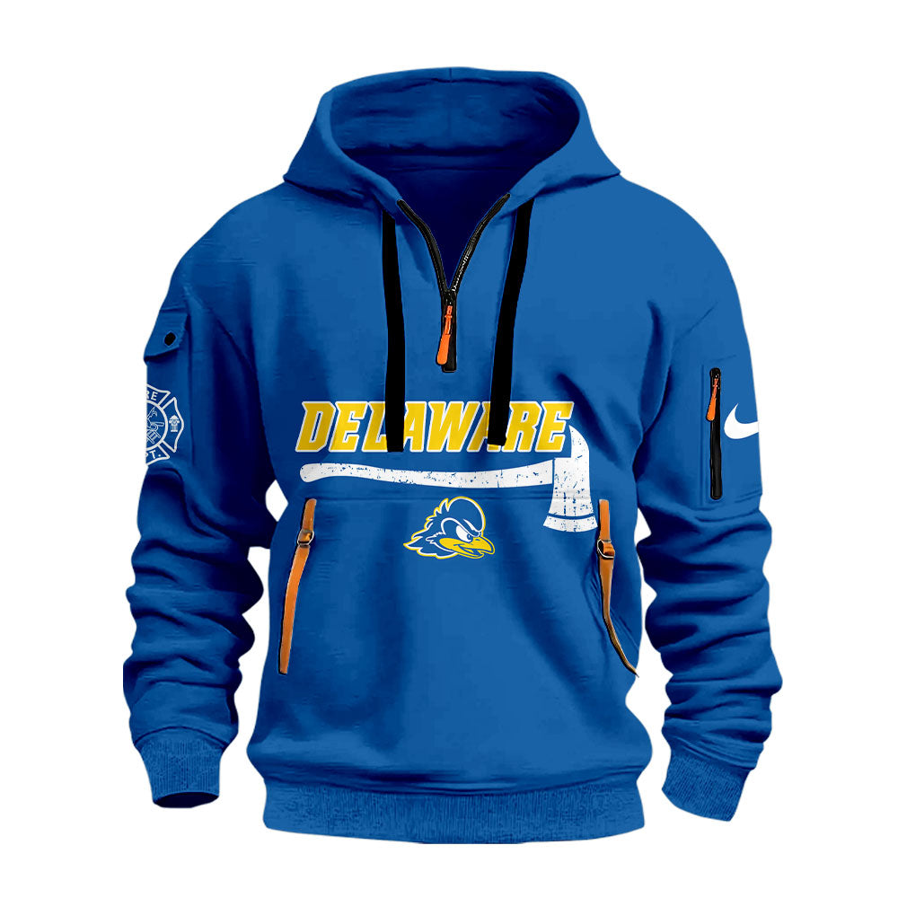 Delaware Fightin Firefighter Application Day Zip 1/4 Hoodie