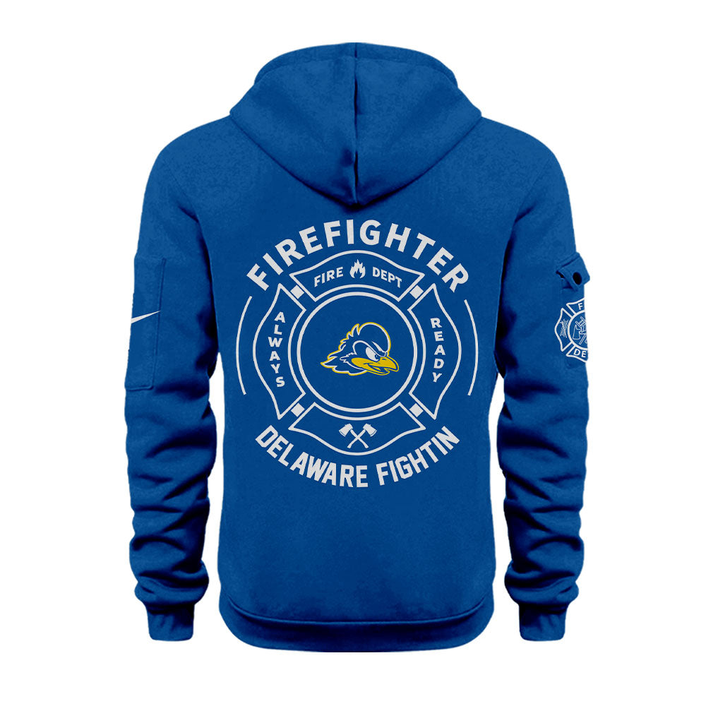 Delaware Fightin Firefighter Application Day Zip 1/4 Hoodie