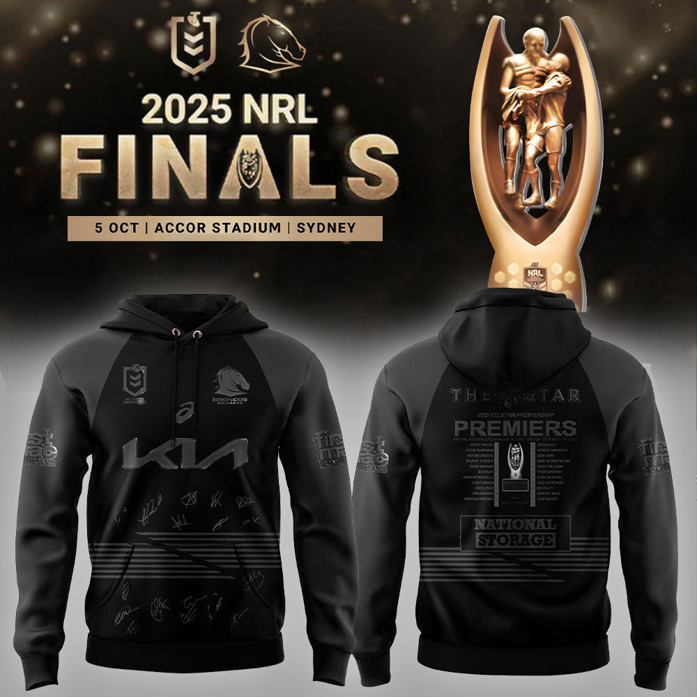 B.Broncos NRL Finals 2025 Champions Combo Hoodie