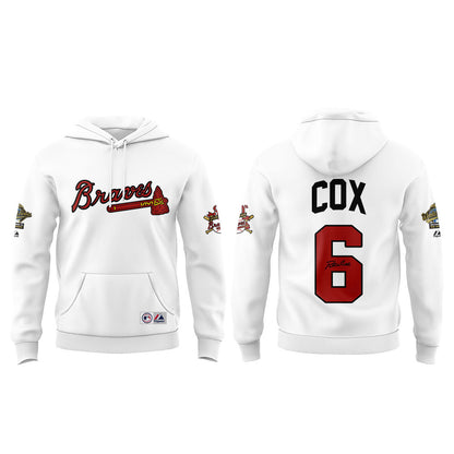 Legendary Braves Bobby Cox thanks you for memories Hoodie White