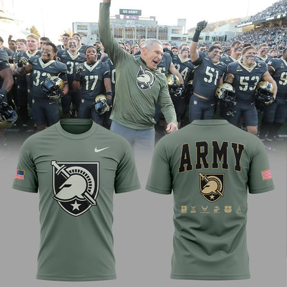 .Army Football Coach’s Smile Says It All 2025 Combo Shirt