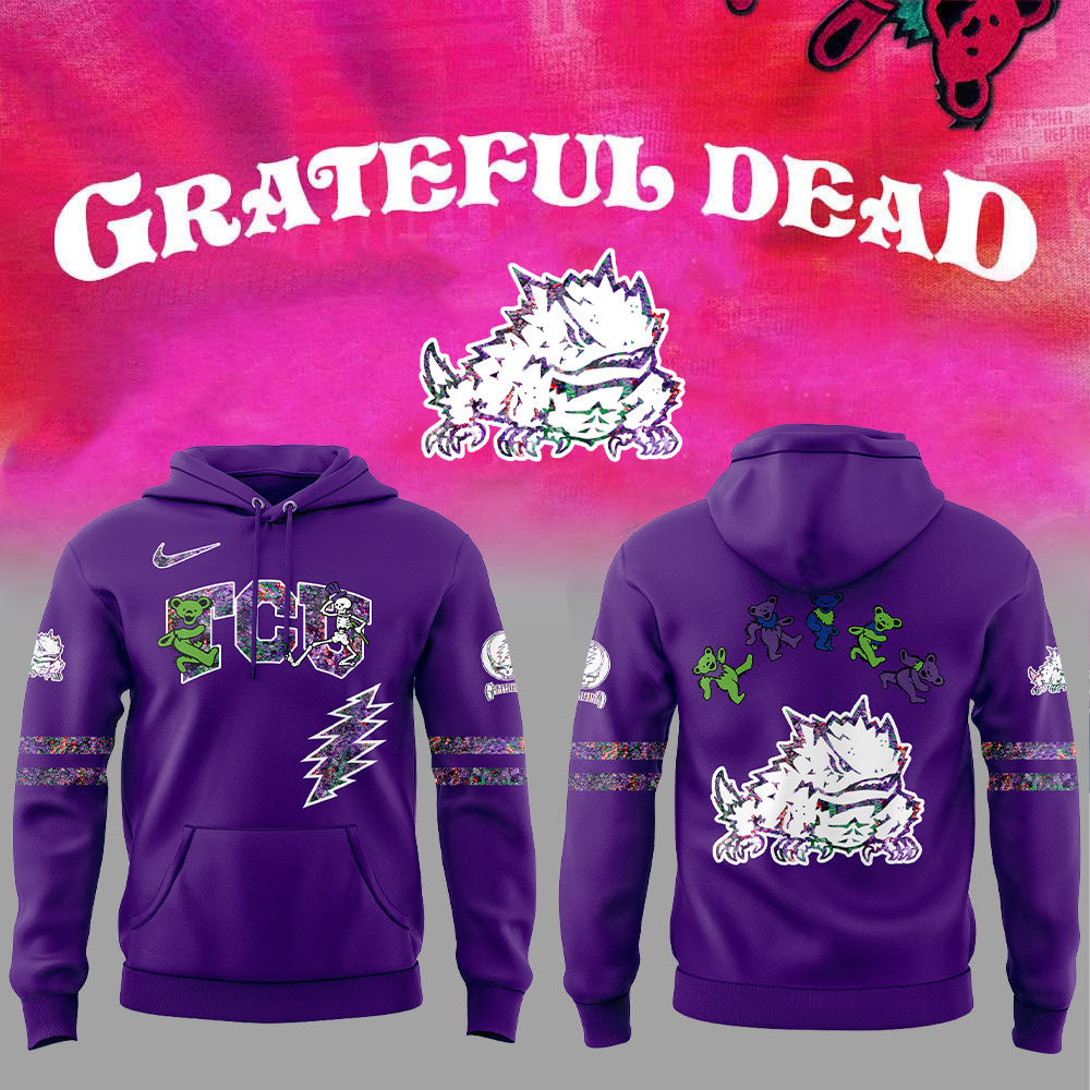 . Limited Edition TCU Football Grateful Dead Night 2.0.2.5 Hoodie