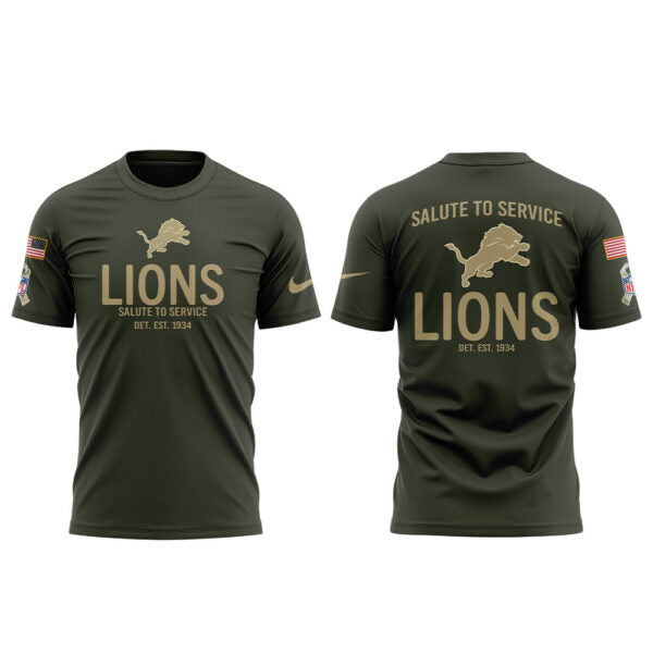 . D.Lions Salute to Service 2025 Combo Shirt