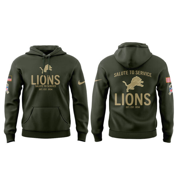 . D.Lions Salute to Service 2025 Combo Hoodie