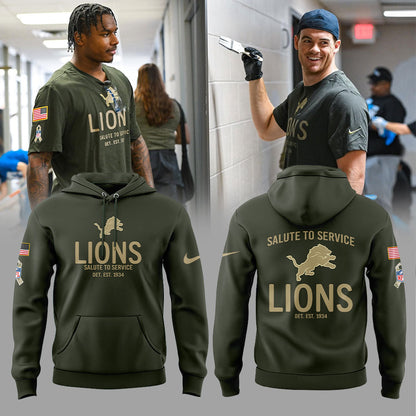 . D.Lions Salute to Service 2025 Combo Hoodie