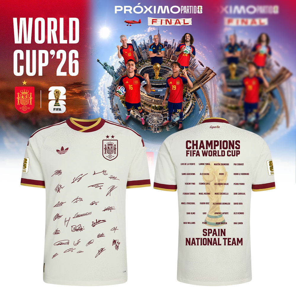 Spain World Cup Champions 2026 Jersey V3