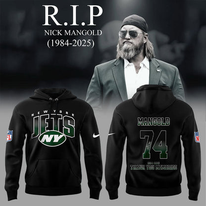 NY.Jets Legend Nick Mangold. Thank You Memories Combo Hoodie