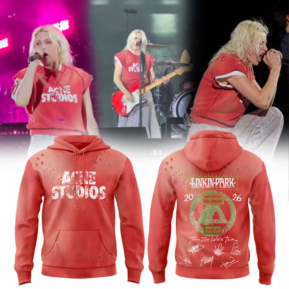 Linkin Park brought their From Zero World Tour to Festivalpark in Werchter, Belgium Hoodie