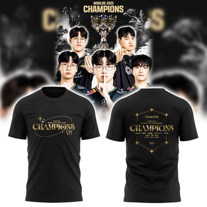Limited Edition T1 6Time World Champions V6 Combo T-Shirt