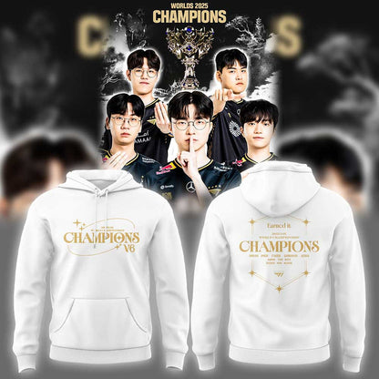 T1 World Champions V6 2025 Limited Edition Combo Hoodie