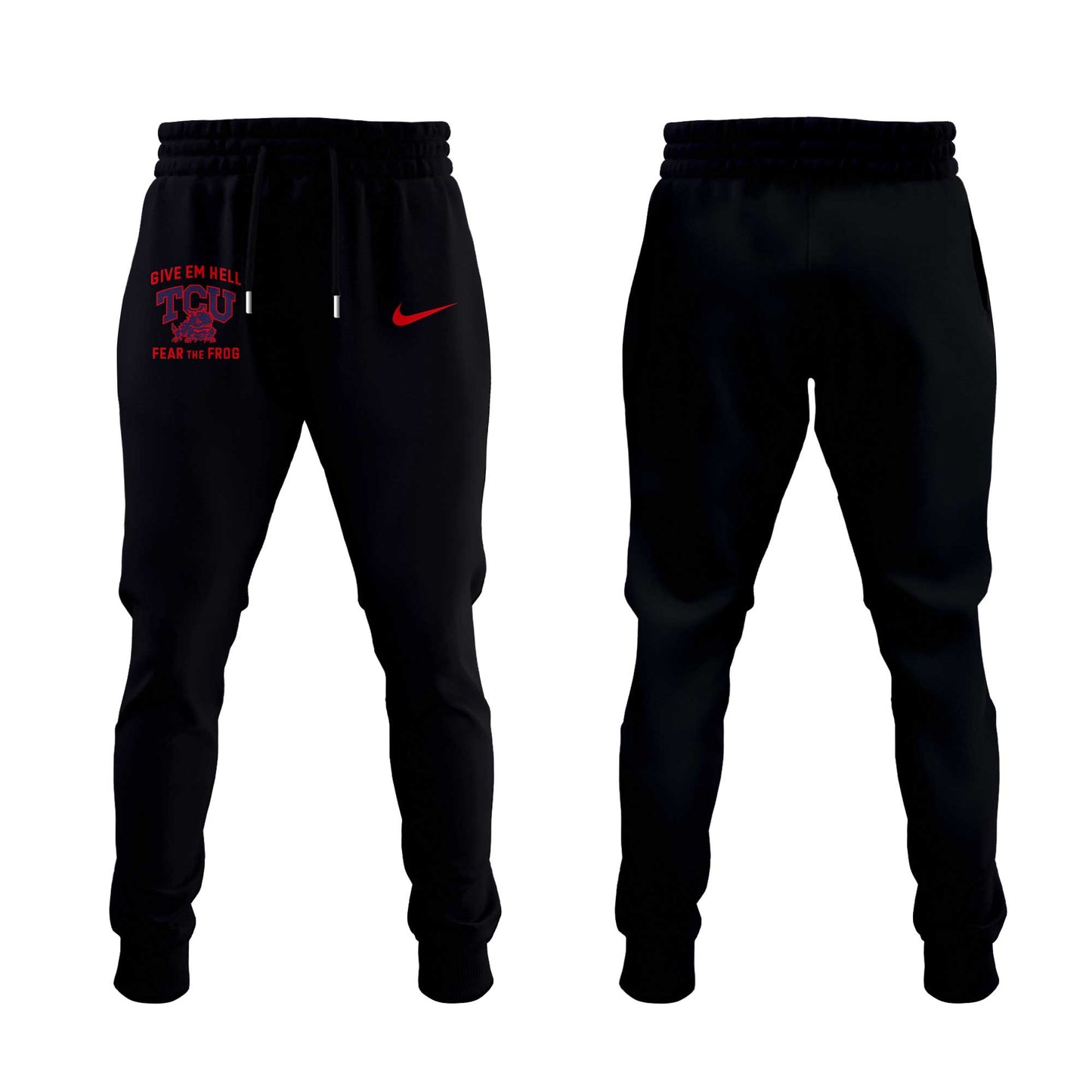 .    TCU Give em Hell, Fear the Frog Combo Hoodie