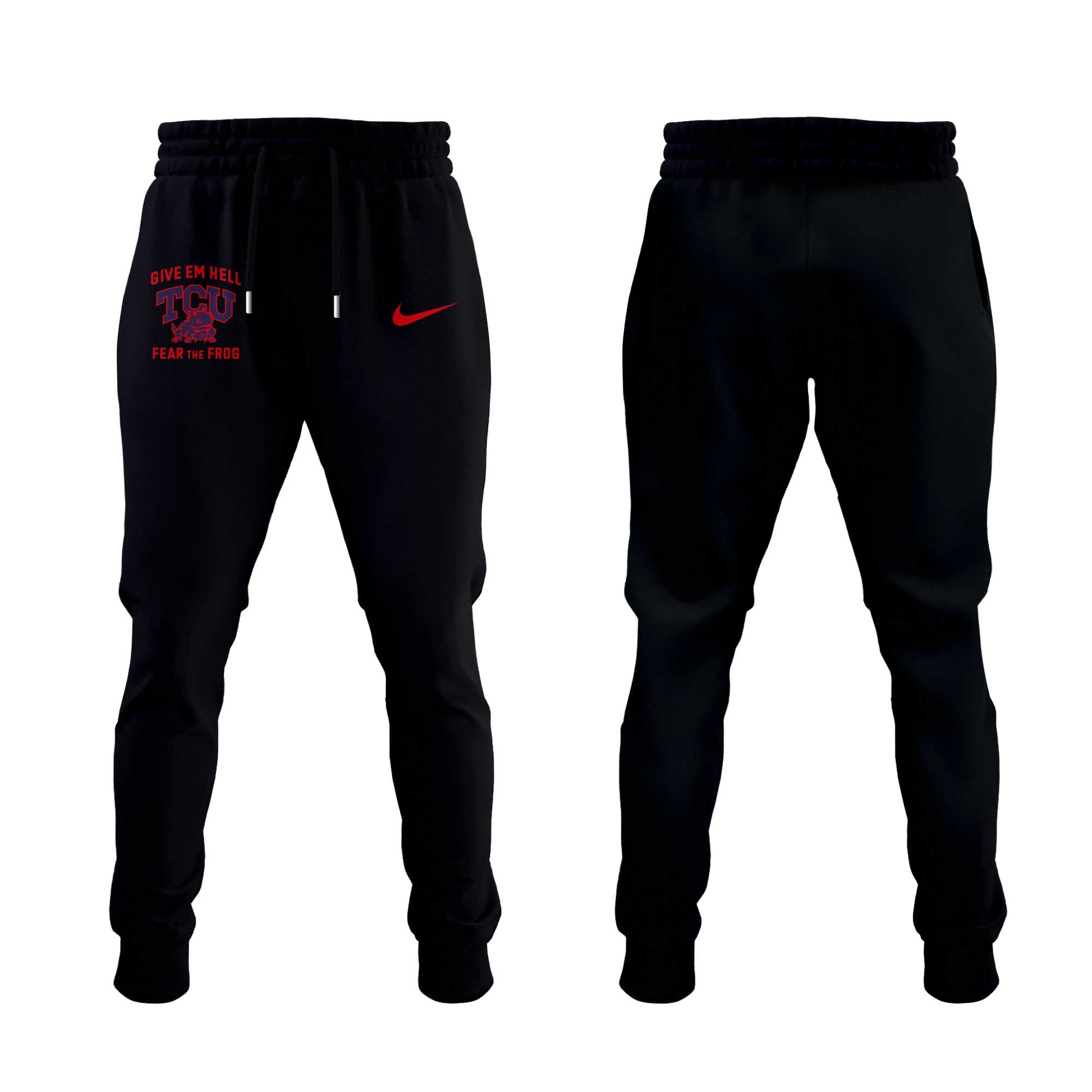 .    TCU Give em Hell, Fear the Frog Combo Hoodie