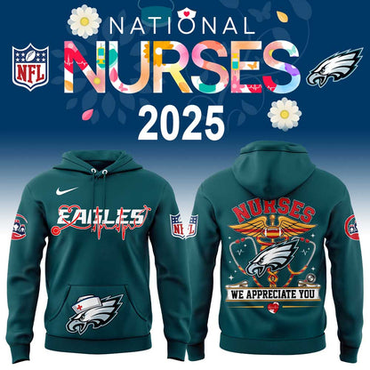 Philadelphia Eagles Nurses Appreciation Hoodie