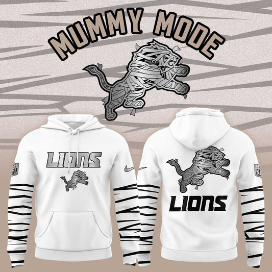 . D Lions Mummy Mode Limited Combo Hoodie White