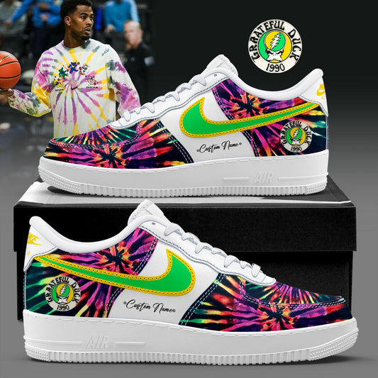 Grateful Dead Oregon Grateful Ducks Custom Name AF1 Sneaker